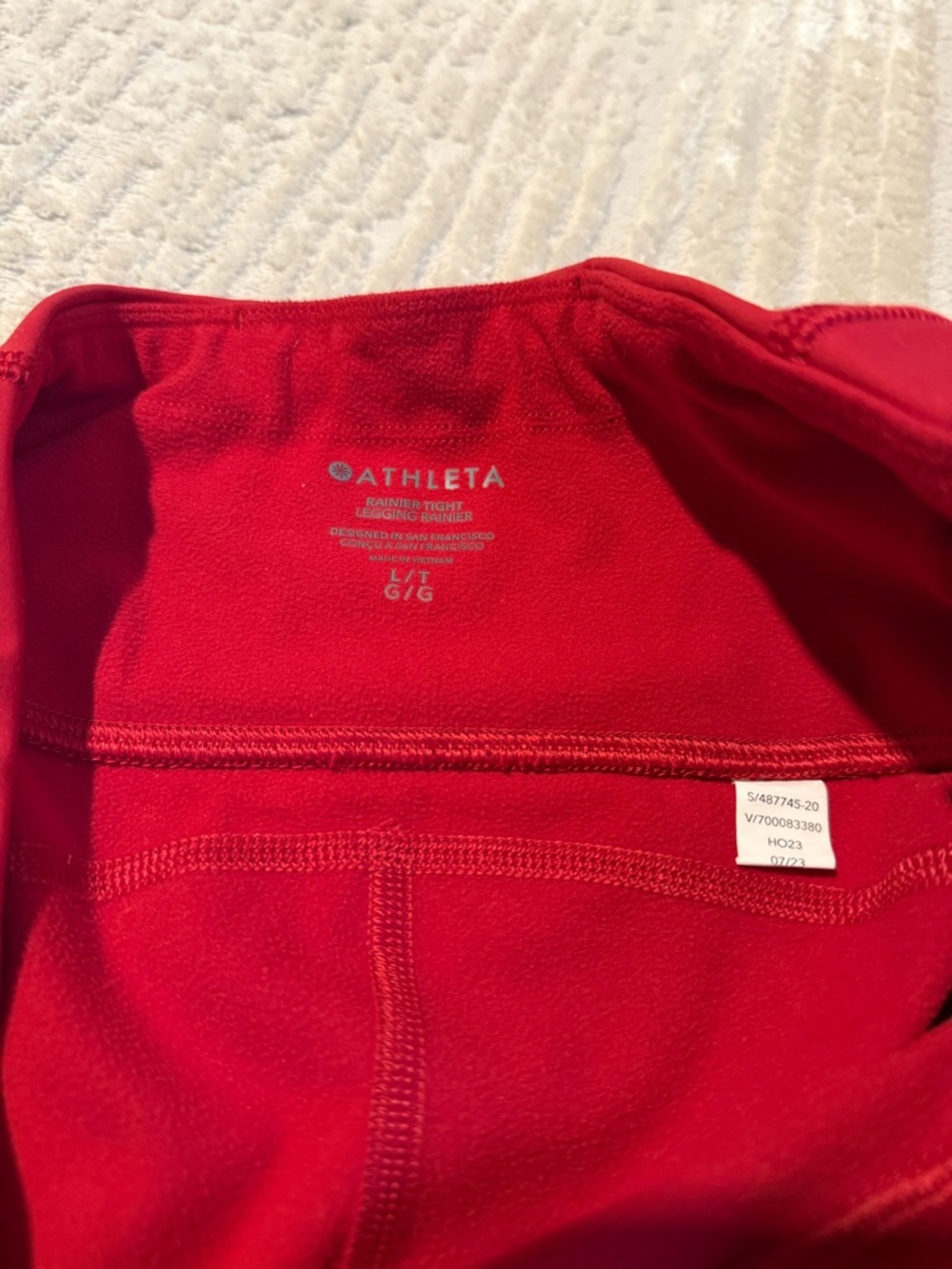 Athleta Ranier Fleece-lined Leggings (Large Tall) - Picture 2 of 2